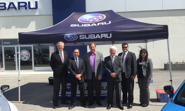 From left to right: Don Durst, Shiro Ohta, Jim Szakacs, Dave Park, Larry Feagan and Suzanne Aquino