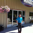 General manager Jamie Cox stands out front of the brand new Crawford Bay Market.