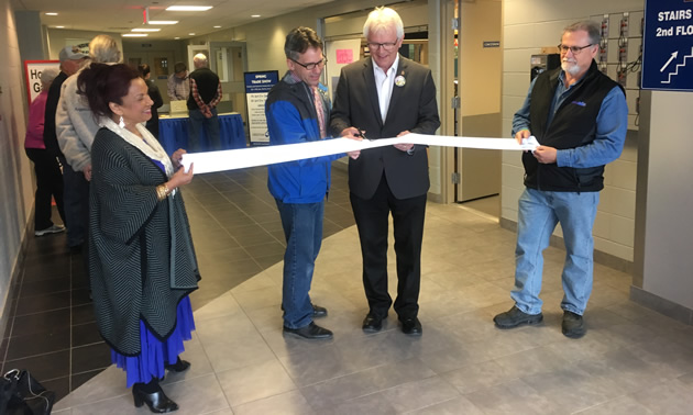 Kootenay-Columbia MP Wayne Stetski joined representatives from the Creston Valley Chamber of Commerce to open the 2017 Creston Valley Trade Show.