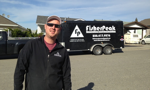 Dustin Willoughby, owner-operator of Fisher Peak Renovations & Construction, Cranbrook, B.C.