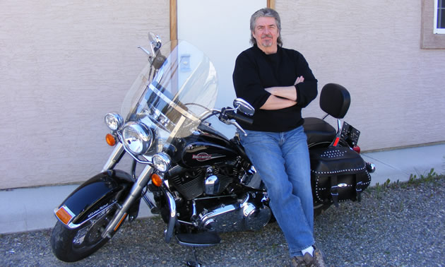 In his time away from his business, Dave McGuire loves to ride his motorcycle.