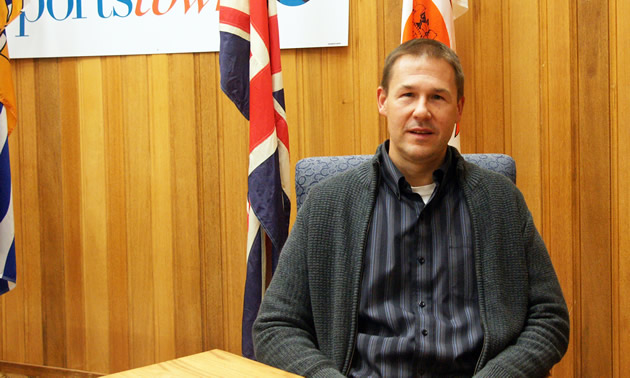 David Perehudoff, CAO for the City of Trail, in the city hall boardroom