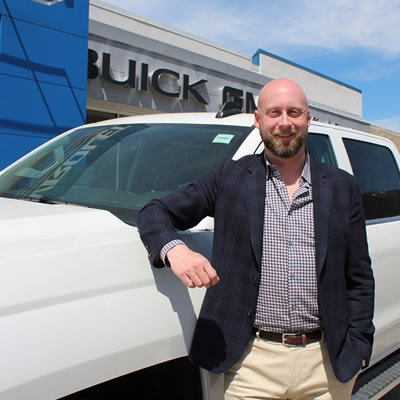 Dustin Denham, dealer principal/manager at Denham Chevrolet GMC Buick in Fernie. 