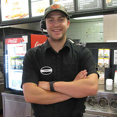 Ernest Blackmore heads up the exceptional team at the Cranbrook Arby's fast-food restaurant.