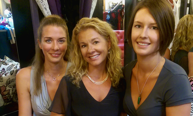 Cheryl Côté is the owner of Esprit de la Femme Lingerie in Nelson, B.C. Shown here with her staff Jody Deverney (right) and Katherine van der Veen (left). 