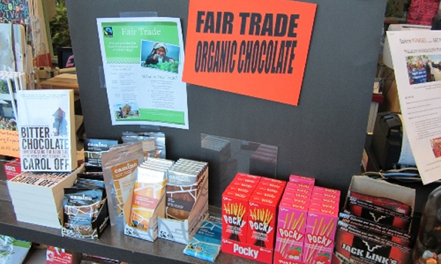 Fair Trade Organic display