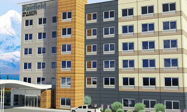 Artist's rendition of Fairfield Inn and Suites. 