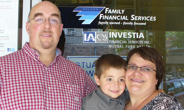 Paul and Agnez Bowolin and their son, of Nelson, B.C.