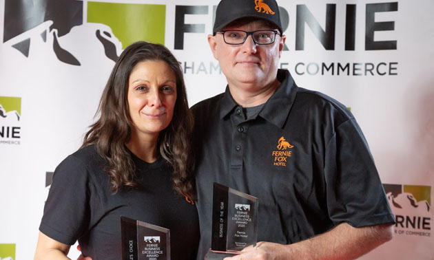 The Fernie Fox Hotel scored two big wins at the recent Fernie Chamber of Commerce Business Excellence Awards, held on October 23