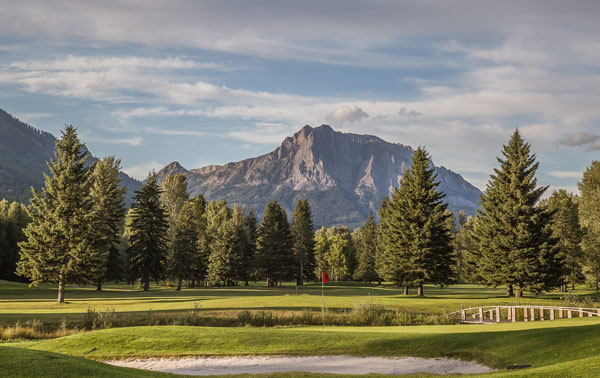 Majestic mountain view from Fernie Golf Club. 