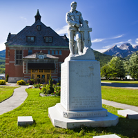 Heritage building and historical monument in Fernie, B.C.