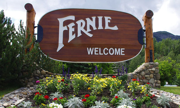 Welcome to Fernie sign. 