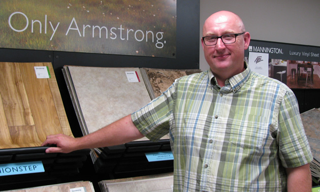 Mark Haines is the manager at Fitz Flooring in Cranbrook