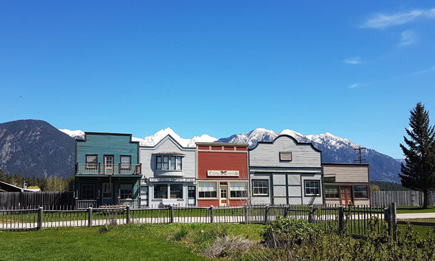 Panoramic view of Fort Steele Heritage Town. 