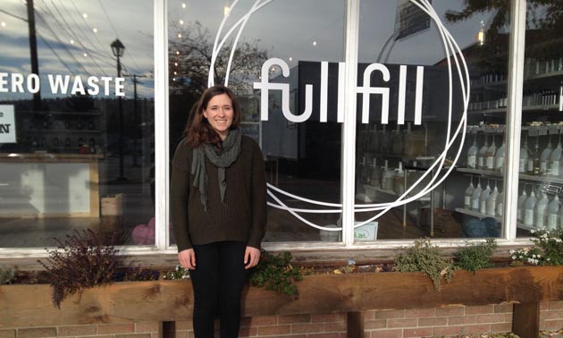 Jill Bentley-Lobban stands in front of her new store in Kimberley.