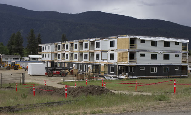 Part of a 52-unit affordable  housing project being constructed by B.C. Housing in Grand Forks, B.C