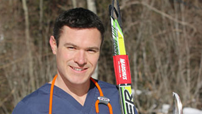 Retired National Cross Country Ski Team member George Grey.