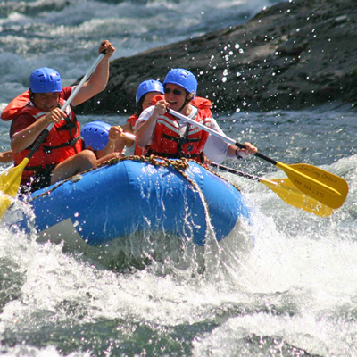 Whitewater rafting is one of many activities available through Get Lost Adventure Centre in Rossland, B.C.