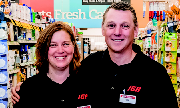 Cam Dawes and his wife, Erin, are co-owners of IGA in Golden and each has 25 years of experience in retail.