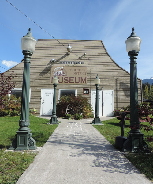 Outside of the Golden Museum and Archives building. 