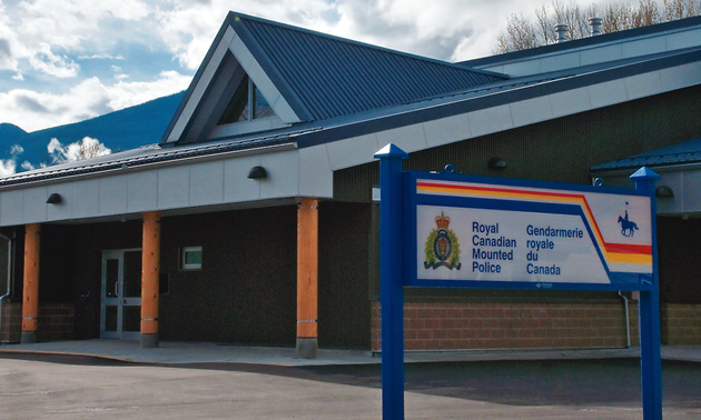 Photo of the new RCMP building in Golden, B.C