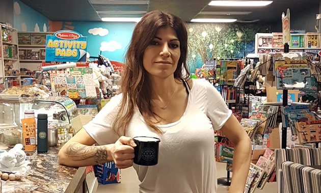Natalia Pacheco, owner of Gravi Tea Coffee & Toys in Castlegar, B.C., and Castlegar Chamber’s Young Entrepreneur of the Year Award in 2018.