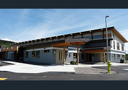 The front of the new Elkford Community Conference Centre