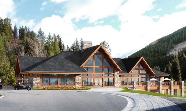 Photo rendering of the new Panorama's Greywolf Course clubhouse