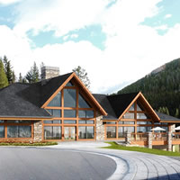 Photo rendering of the new Panorama's Greywolf Course clubhouse