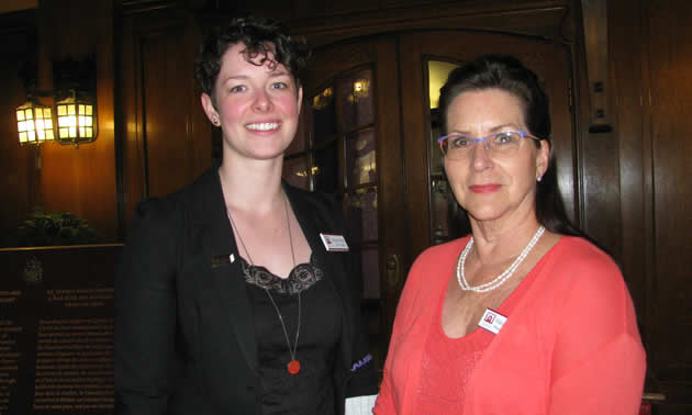 Honor Neve, chief curator, and Valerie Bourne, business manager, Cranbrook History Centre