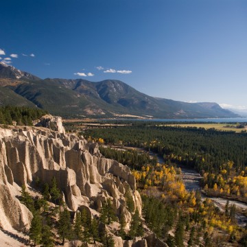 View of the Fairmont Hoodoos. 