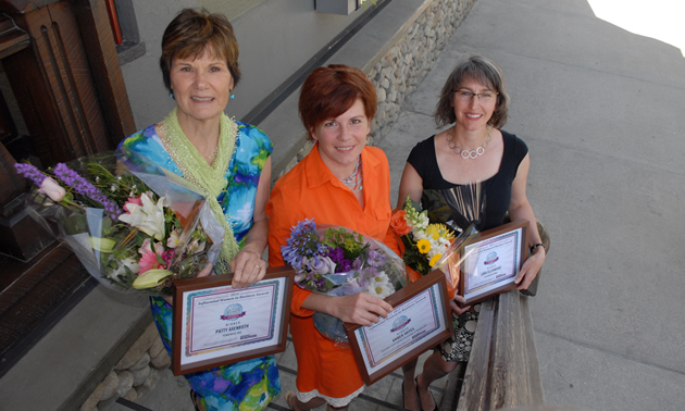 Patty Axenroth, Amber Hayes and Lara Ellenwood were the 2014 winners of the Influential Women in Business awards