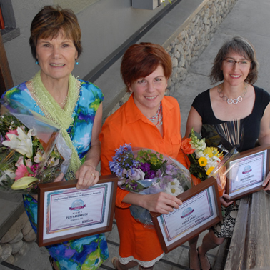 Patty Axenroth, Amber Hayes and Lara Ellenwood were the 2014 winners of the Influential Women in Business awards