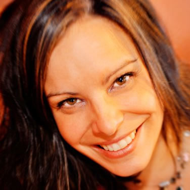 Close-up of smiling young woman