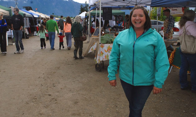Jen Comer is the farmers market manager of the Creston Valley Farmers' Market.