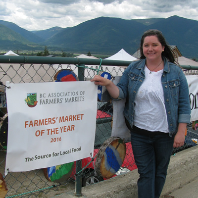 Jen Comer has been growing the impact of the Creston Valley Farmers Market since she became its manager in 2010.