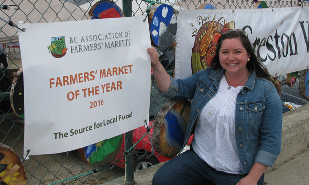 Jen Comer has been growing the impact of the Creston Valley Farmers Market since she became its manager in 2010.