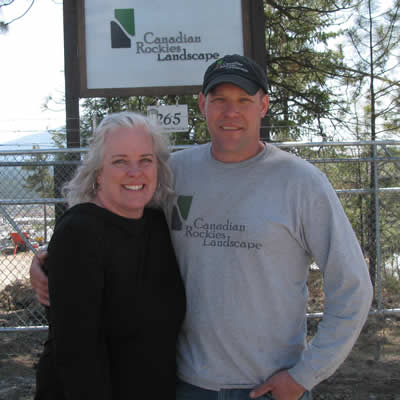 Jennifer and Darren Krotz are the owner-operators of Canadian Rockies Landscape—winner of a 2018 Business Excellence Award—in Cranbrook.