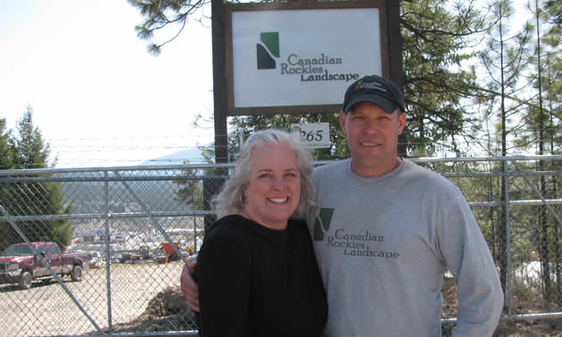 Jennifer and Darren Krotz are the owner-operators of Canadian Rockies Landscape—winner of a 2018 Business Excellence Award—in Cranbrook.