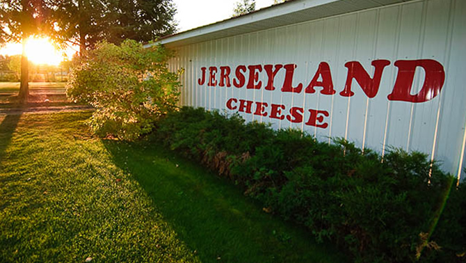 A sign for the Jerseyland Organics farm in Grand Forks, B.C.