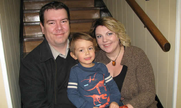 The Nicholas family: Jesse, Jake and Rachael