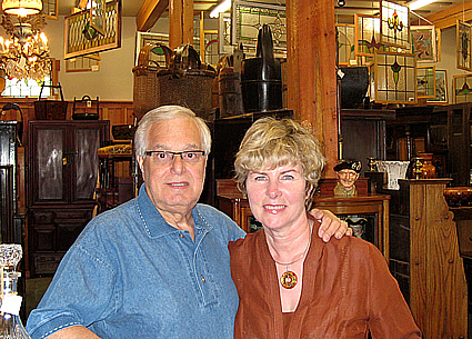 Joe and Elizabeth Klein in their store