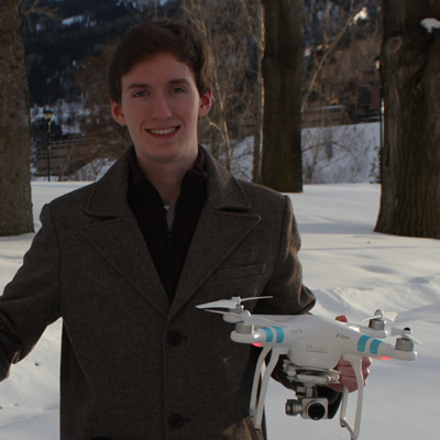 Jordan Strobel is a full-time student, a certified drone pilot and an experienced entrepreneur.