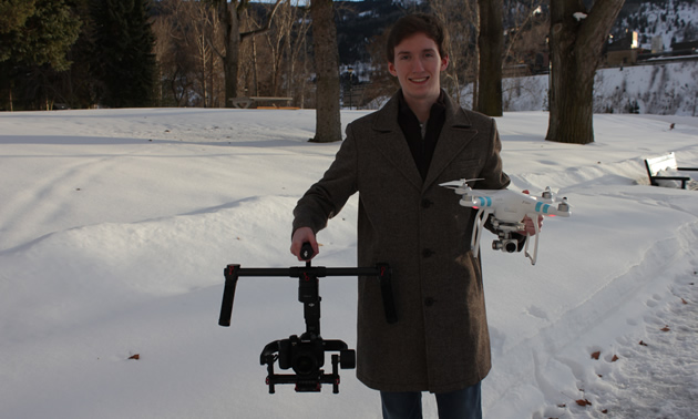 Jordan Strobel is a full-time student, a certified drone pilot and an experienced entrepreneur.