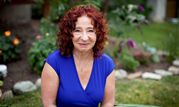 Judy Banfield of Nelson, in a garden