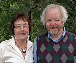 Photo of Philomena Archambault (left) and ESL/TESOL Instructor John Armstrong (right) 