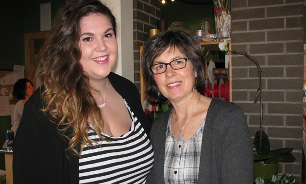Kelsey and Brenda Taylor of MJ's Floral & Gifts in Cranbrook, B.C.