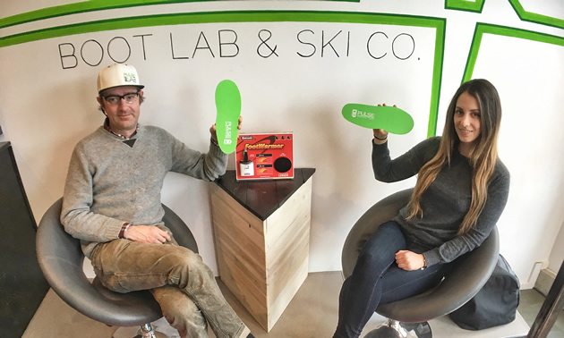 Kai Palkeinen and Kelly Hutcheson are owner-operators of Pulse Boot Lab & Ski Co. in Revelstoke, B.C. 