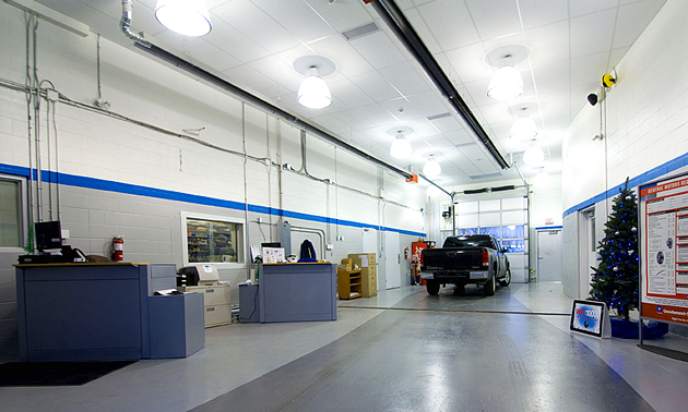 The mechanics shop at Kalawsky Chevrolet Buick GMC.