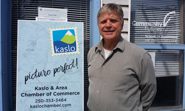John Addison is the president of the board of the Kaslo & Area Chamber of Commerce.